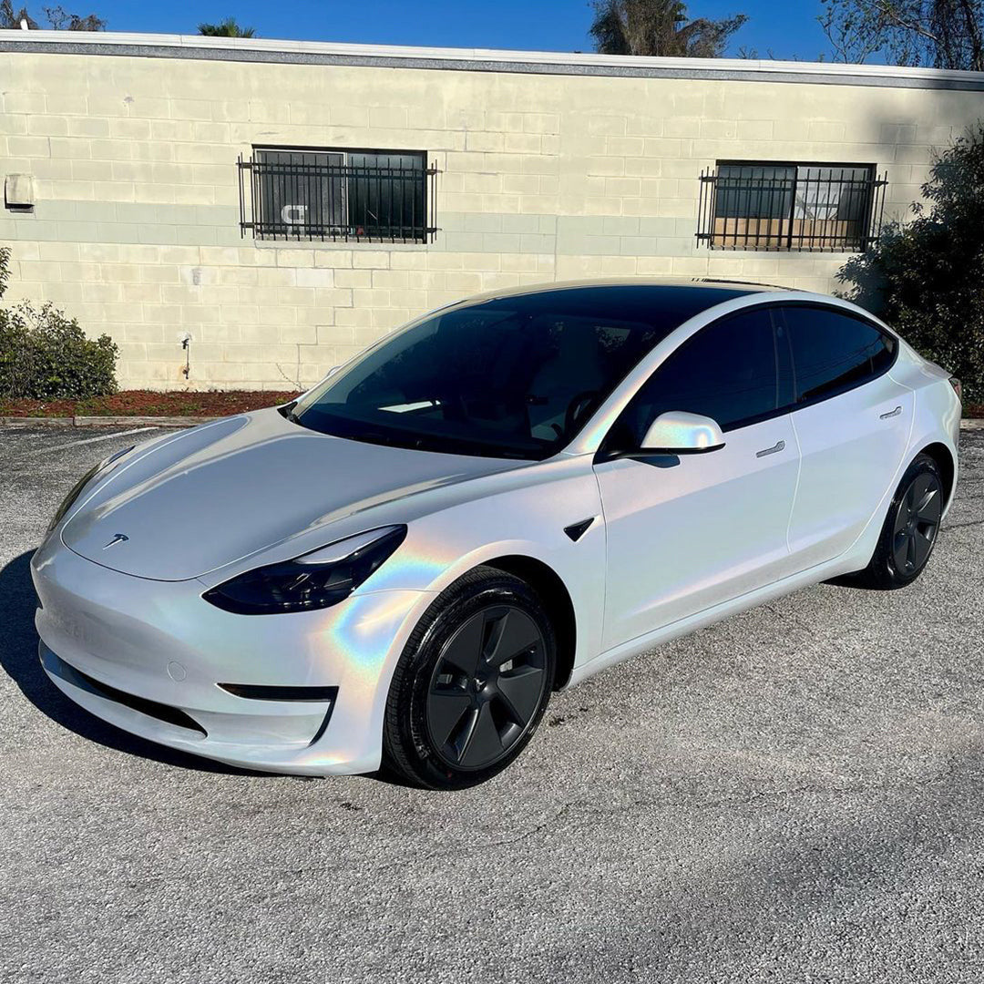 Ultra Gloss Metallic Rainbow White