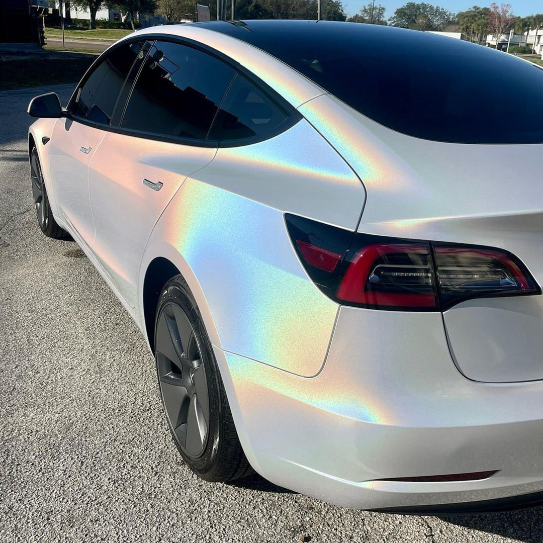 Ultra Gloss Metallic Rainbow White