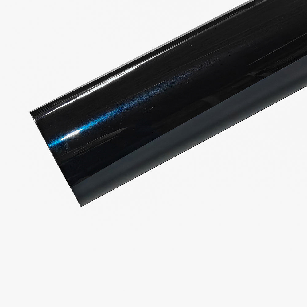 Ultra Gloss Metallic Black Blue Flakes